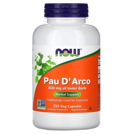 Now Foods, Pau D' Arco, 500 mg, 250 Veg Capsules