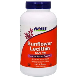 Now Foods, Sunflower Lecithin, 1,200 mg, 200 Softgels